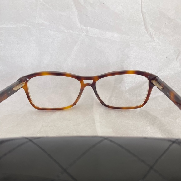 Chanel reading Glasses brown clear CC logo bendable links Case Frames Eyeglasses - Picture 6 of 14